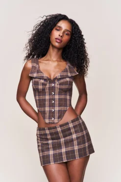 Chamonix Tartan Corset