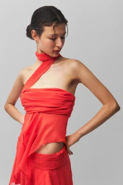 Chiffon Wrap Around Top