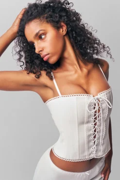Cotton Scallop Corset