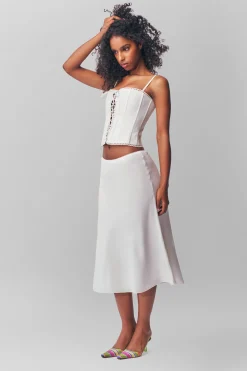 Cotton Scallop Corset