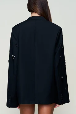 Embellished Oversized Blazer