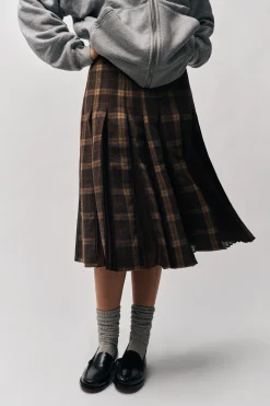 Gibson Chiffon Pleated Skirt