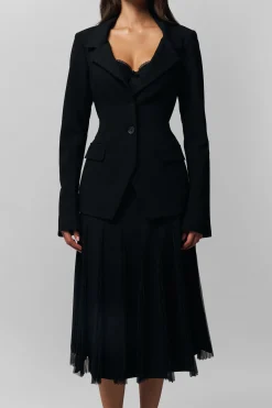 Gibson Chiffon Pleated Skirt