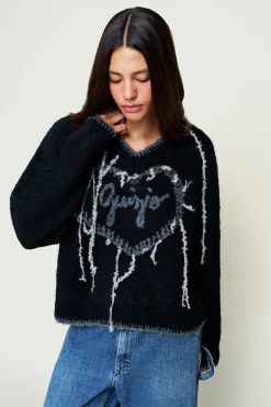 Guizio Heart Wool Sweater
