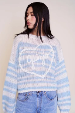 Guizio Mohair-Blend Heart Sweater