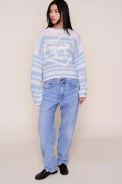Guizio Mohair-Blend Heart Sweater