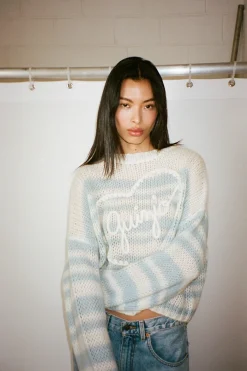 Guizio Mohair-Blend Heart Sweater