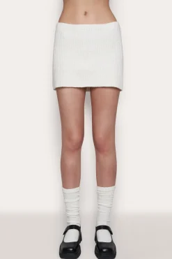 Guizio X Champion Rib Knit Mini Skirt