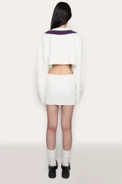 Guizio X Champion Rib Knit Mini Skirt