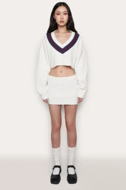 Guizio X Champion Rib Knit Mini Skirt