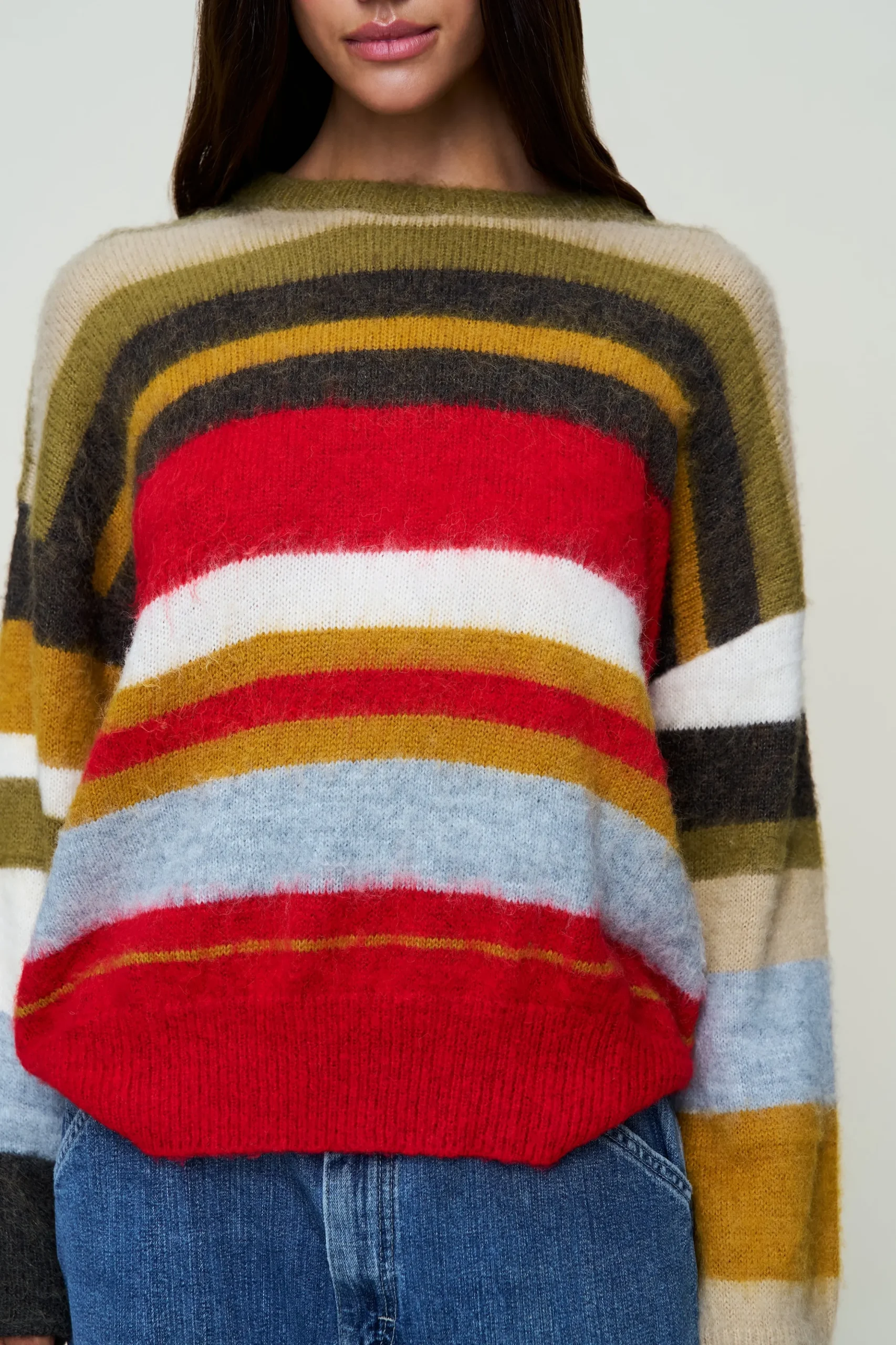 Hawley Oversized Stripe Wool Jumper