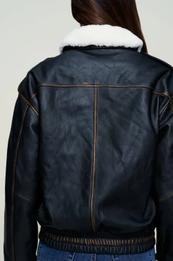 Hugo Vintage Leather Bomber
