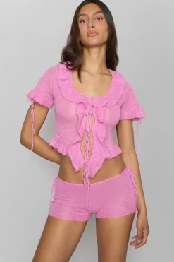 Knit Side Tie Short