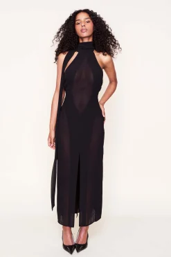 Koemi Sheer Panel Dress