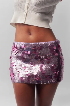 Low Rise Paillette Skirt