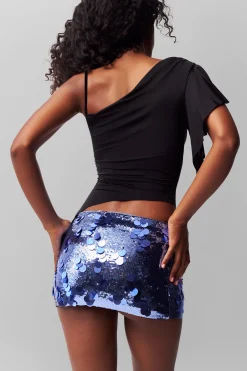 Low Rise Paillette Skirt