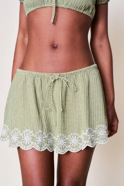 Maelle Gingham Mini Skirt