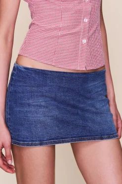 Micro Mini Denim Skirt