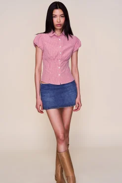 Micro Mini Denim Skirt