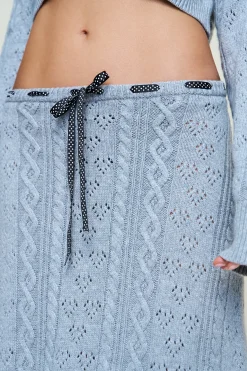 Noah Wool Cable Skirt