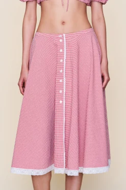 Ravello Gingham Skirt