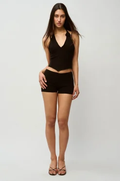 Rib Knit Hot Short
