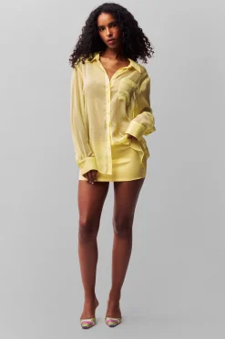 Satin Mini Skirt