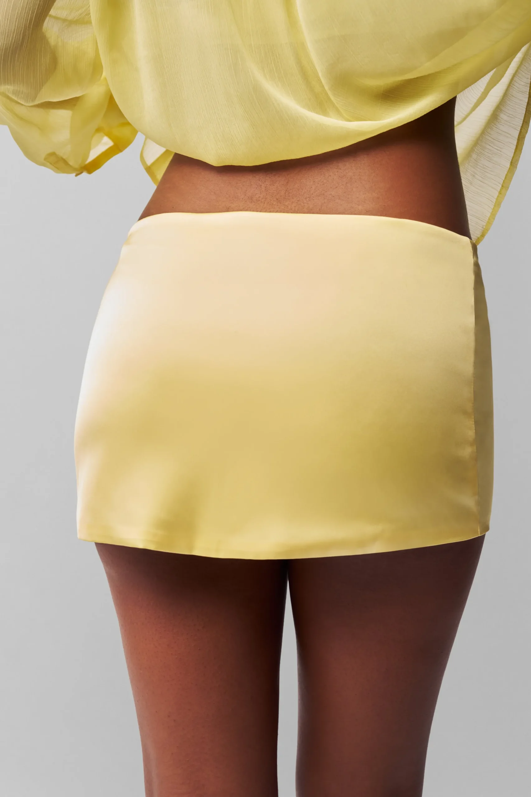 Satin Mini Skirt