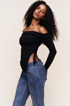Soler Fold Over Knit Top