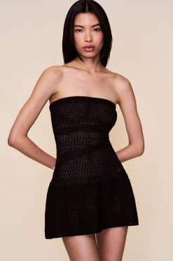 Strapless Crochet Dress
