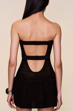Strapless Crochet Dress
