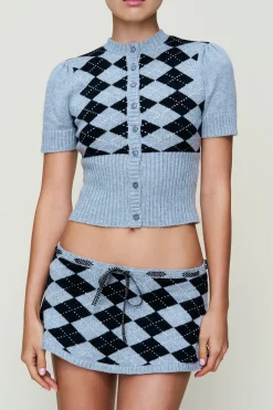 The Sweet Argyle Wool Cardigan
